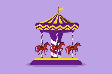 30 Colorful Carousel Horse Illustrations Royalty Free Vector Graphics