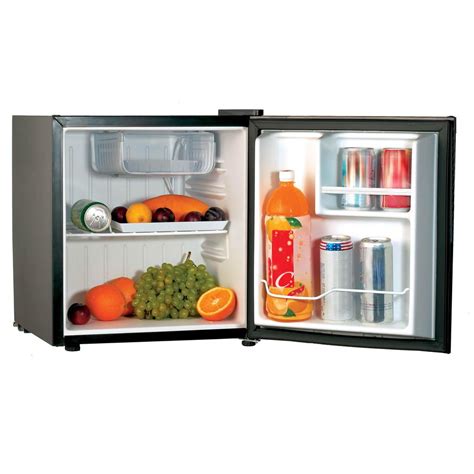 PREMIUM 1.6 cu. ft. Mini Fridge in Black with Stainless Steel Door | MrOrganic Store