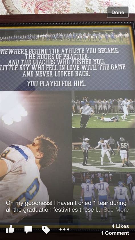 Senior football gifts, Senior night football, Football quotes