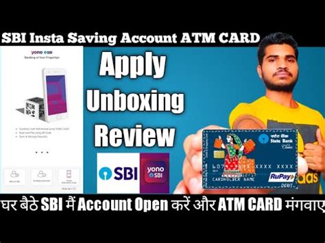 Sbi Insta Saving Account Debit Card Unboxing Yono Sbi New Atm Card