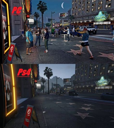 GTA V PC vs PS4 comparación gráfica