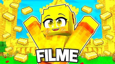 JOGANDO Como A PIMPOLHA De OURO Por 24 HORAS No Minecraft O FILME