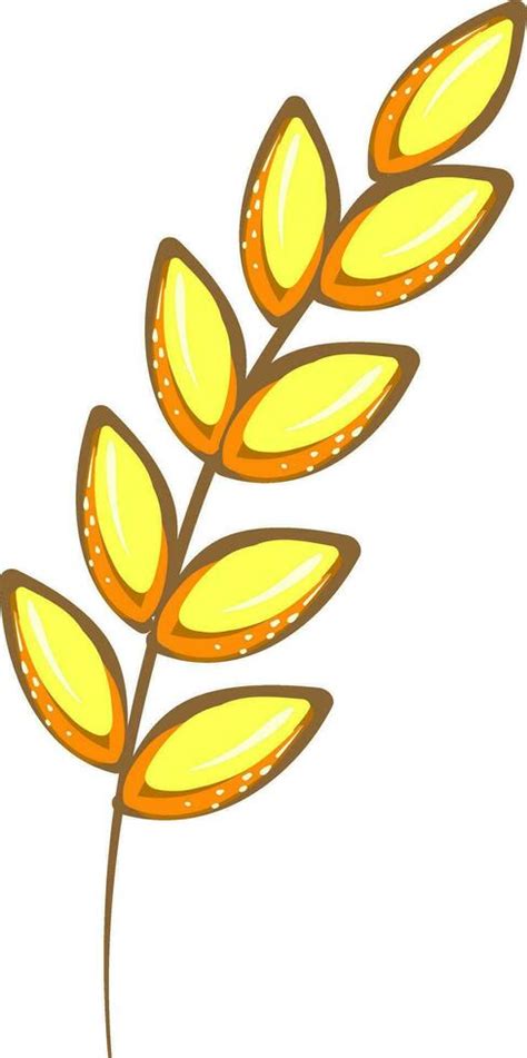 Yellow Wheat Illustration Vector On White Background 35419327 Vector