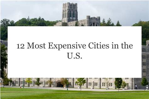 12 Most Expensive Cities To Live In The Us Walletorama