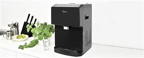 Midea JS1844T SODA PLUS BLACK Nablatowy Dystrybutor Wody Dystrybutory