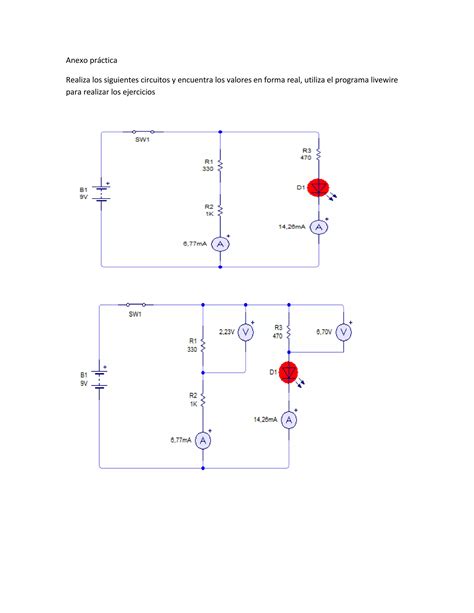 Anexo práctica electronica basica PDF Descarga Gratuita