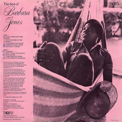 Rasta Reggae Music Barbara Jones The Best Of Barbara Jones