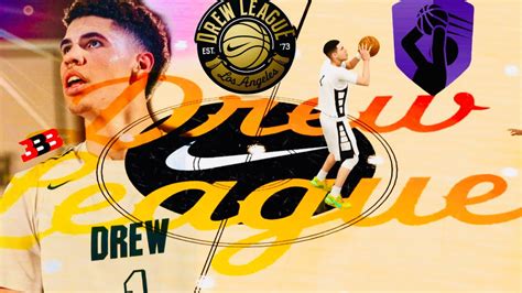 Lamelo Ball In The Drew League Shooting From Half Court Nba K