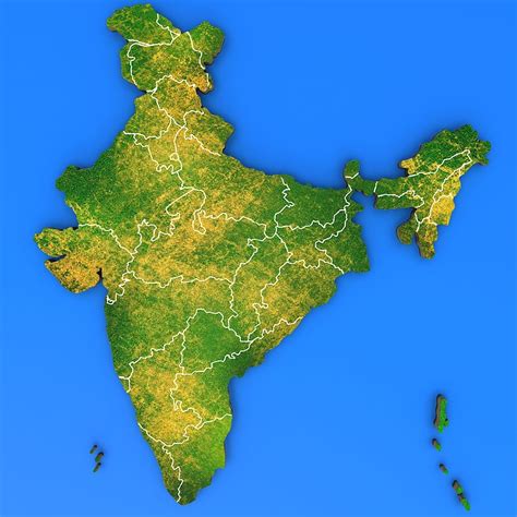 India Map Free 3D Model - .blend - Free3D