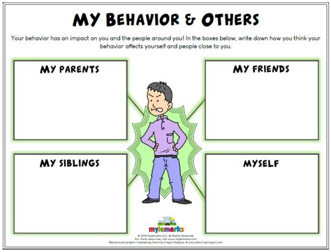 Behavioral Worksheets For Kids