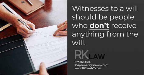 Beneficiary As Witness To A Will Regina Kiperman Esq Rk Law Pc