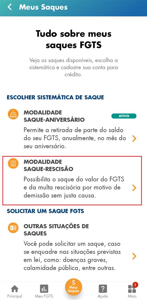 Saque Rescisão Do Fgts Regras E Como Sacar Pelo Aplicativo