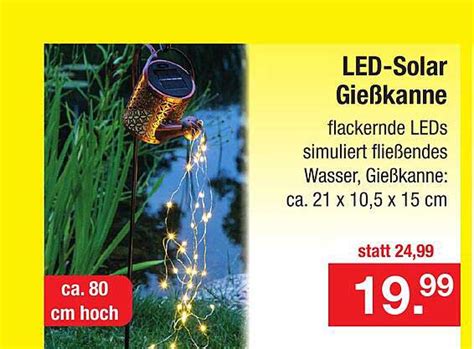 Led Solar Gie Kanne Angebot Bei Zimmermann Prospekte De