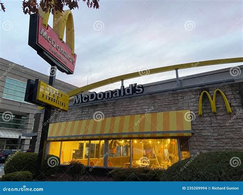 Mcdonalds Restaurant Being Remodeled Editorial Stock Image Image Of