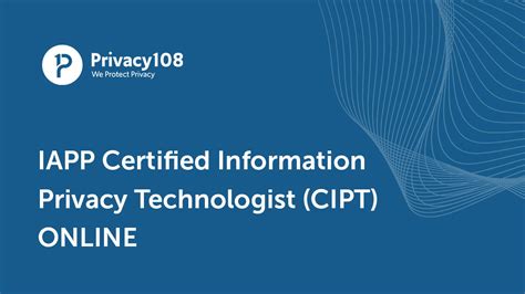 It Security Training Iapps Cipm Cipp E And Cipt Certification Exams