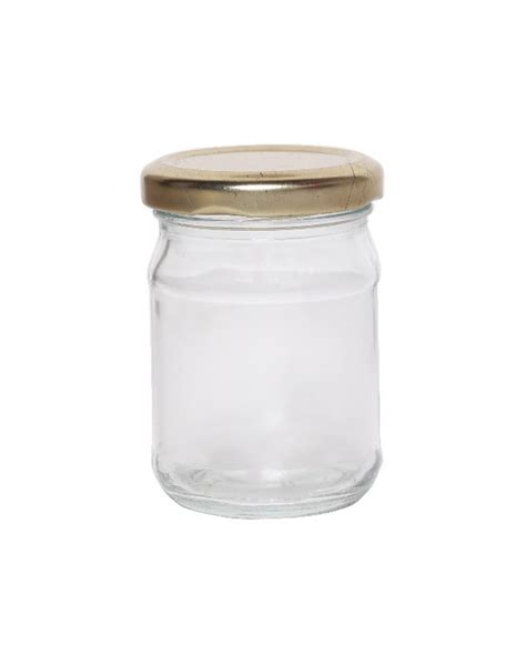 Round 100 ML SALSA GLASS JAR For Food Storage Cap Material Metal At