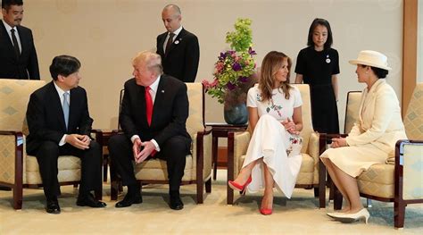 トランプ米大統領「最初の国賓、光栄」 皇居宮殿で両陛下と会見 [写真特集4 16] 毎日新聞