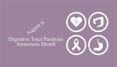 Premium Vector Digestive Tract Paralysis Awareness Month Is Observed