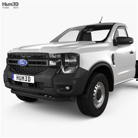 Ford Ranger Single Cab Chassis Xl 2022 3d Model Vehicles On Hum3d