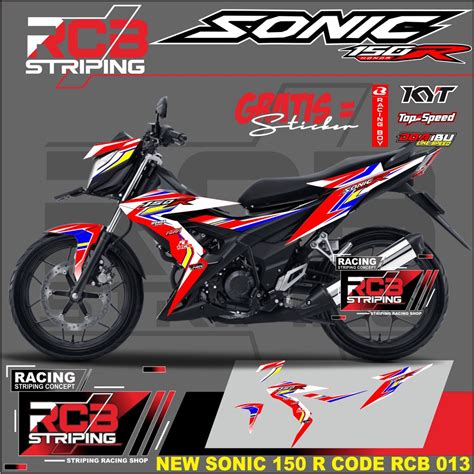 Striping Honda Sonic R Lis List Sticker