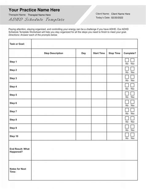 Adhd Worksheets Bundle Pdf Templates Therapybypro