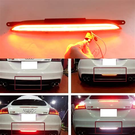 New Auto Led Third Brake Light Red For Audi Tt Tts Coupe Roadster