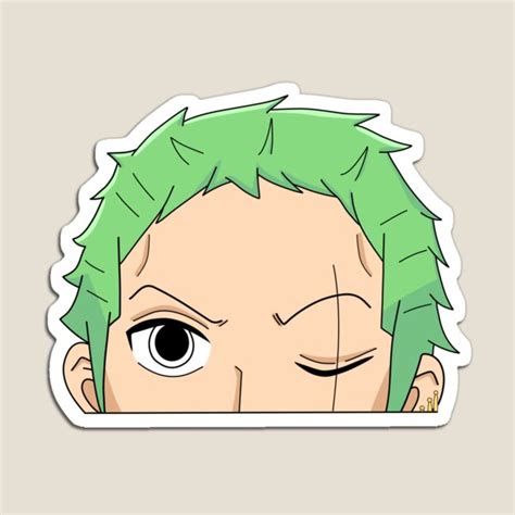 Anime Car Stickers Window Roronoa Zoro Car Decal Anime Peeking