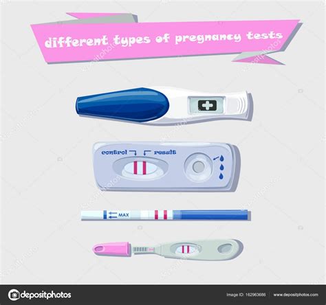 Different Types Of Positive Pregnancy Tests Vector Stock Illustration By ©mimzya 162963686