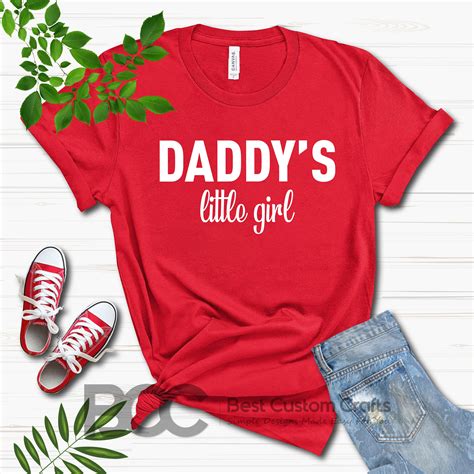 Daddys Girl Shirt Daughter Matching Tee T Shirt Dad Etsy