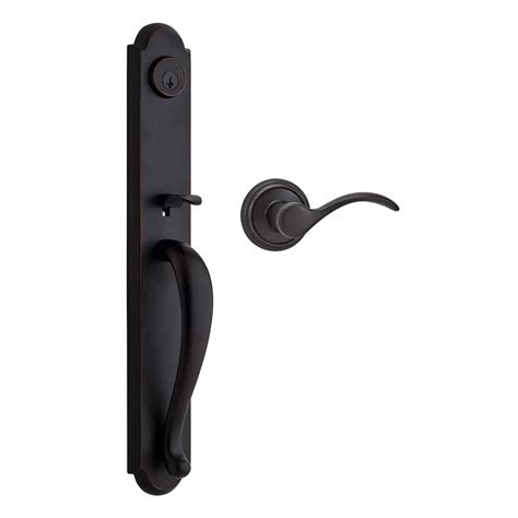 Weiser Longbourne Handleset With Trapani Lever Venetian Bronze The Home Depot Canada