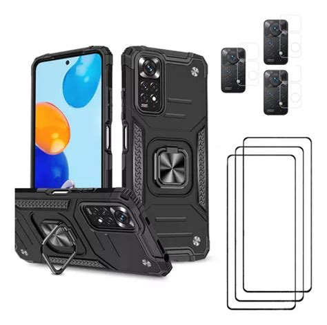 Mica Cristal Templado 9d Funda Xiaomi Redmi Note 11 Kit 7x1 Meses Sin