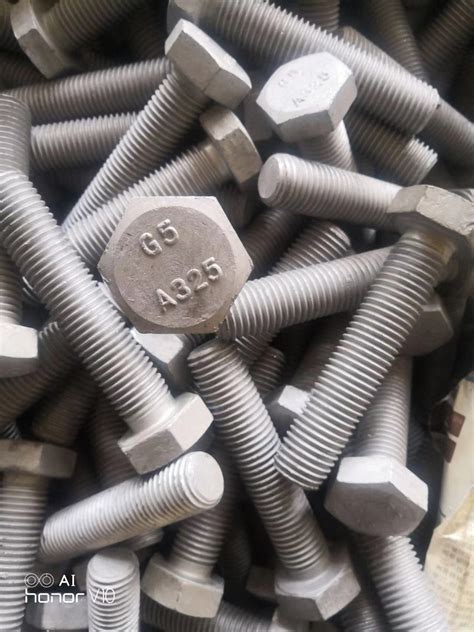 ASTM A325 A325m HDG Heavy Hex Bolt And Nut A325m HDG Bolts And Black