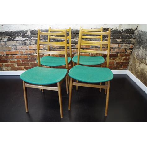 Lot De Chaises Vintage En Bois De Casala Modell