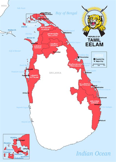 Republic Of Tamil Eelam Imaginarymaps