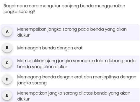 Solved Bagaimana Cara Mengukur Panjang Benda Menggunakan Jangka Sorong