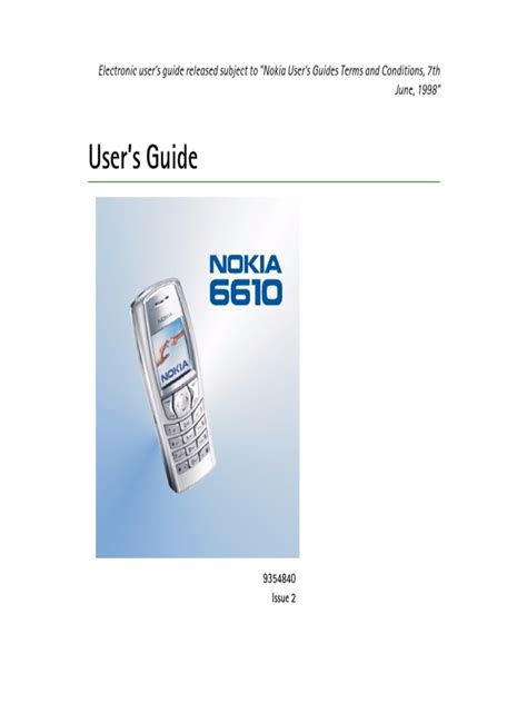 Nokia 6610 Manual PDF | PDF | Personal Identification Number | General ...