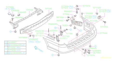 Subaru Forester Bumper Cover Rear 57704ae22a Genuine Subaru Part