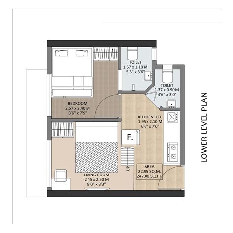 Gallery 1 Bhk Flat Layout Plan Aarambh Malad