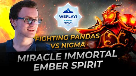 Nigma Miracle Plays Ember Spirit Dota 2 Replay Full Gameplay YouTube