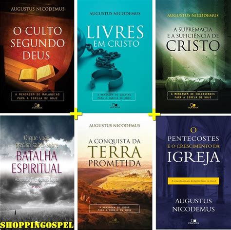 Kit 6 Livros Augustus Nicodemus Batalha Espiritual E Mais