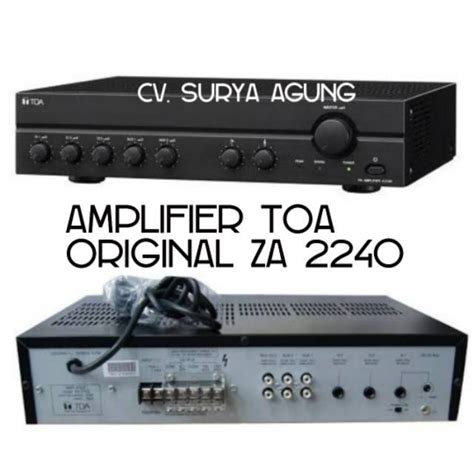 Jual ZA 2240 Amplifier TOA POWER TOA AMPLI TOA MIXER AMPLIFIER TOA