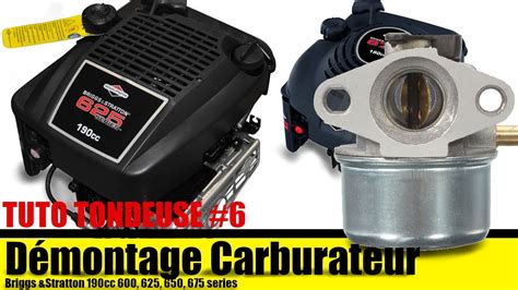 Démontage carburateur Briggs Stratton YouTube