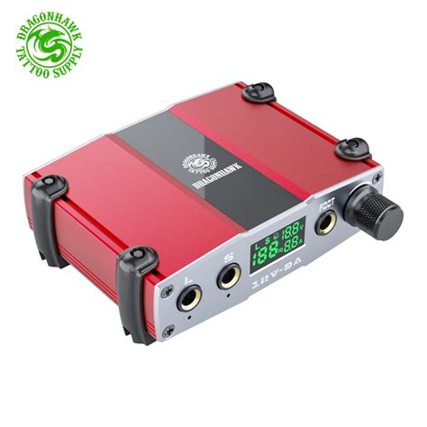 New Dragonhawk Professional Tattoo Power Supply Digital Lcd Mini Power