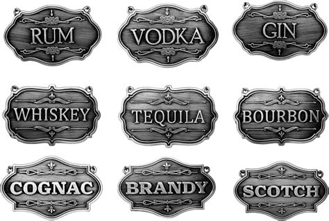 Amazon Decanter Tags Copper Liquor Decanter Label Set Of 8 For