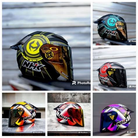 Jual Helm Nhk R Motif Bizare Paket Ganteng Venom Visor Pnp With