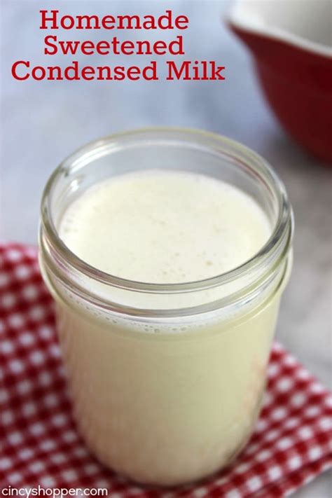 Homemade Sweetened Condensed Milk Cincyshopper