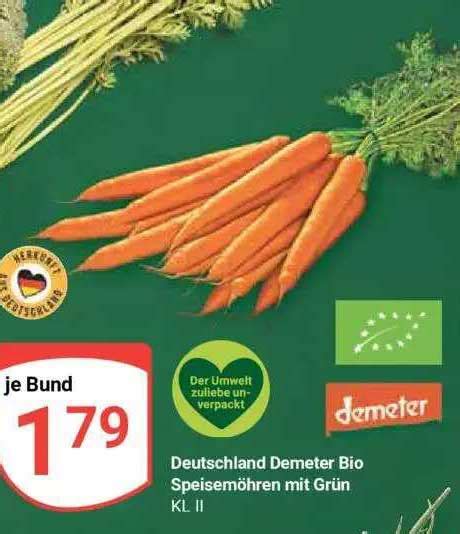 Deutschland Demeterbio Speisem Hren Mit Gr N Angebot Bei Globus