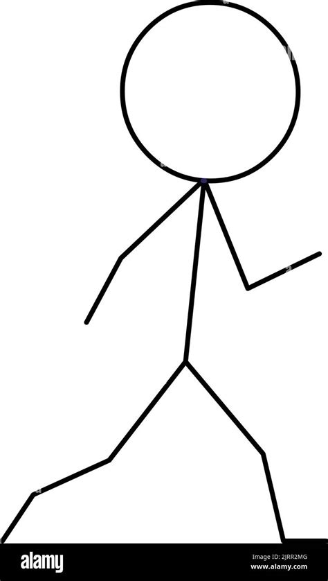 Ilustraci N Vectorial De Un Stickman En Ejecuci N Imagen Vector De