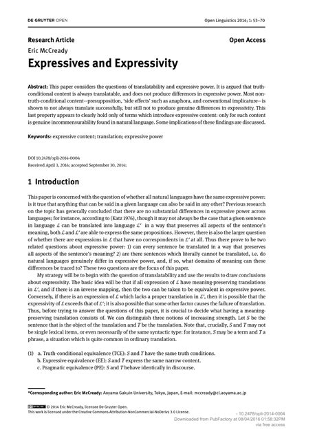 expressives  expressivity