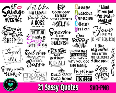 Sassy Svg Bundle Sassy Quotes Svg Sarcasm Svg Women Quotes Etsy